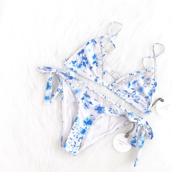 Tularosa Other - Tularosa | floral fine china crochet trim bikini